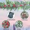 6FT Christmas Garland Decoration, Battery Powered red Fruit Pine Cone Christmas Wreath, 25 LED Lights, 8 Modes, Christmas Decoration